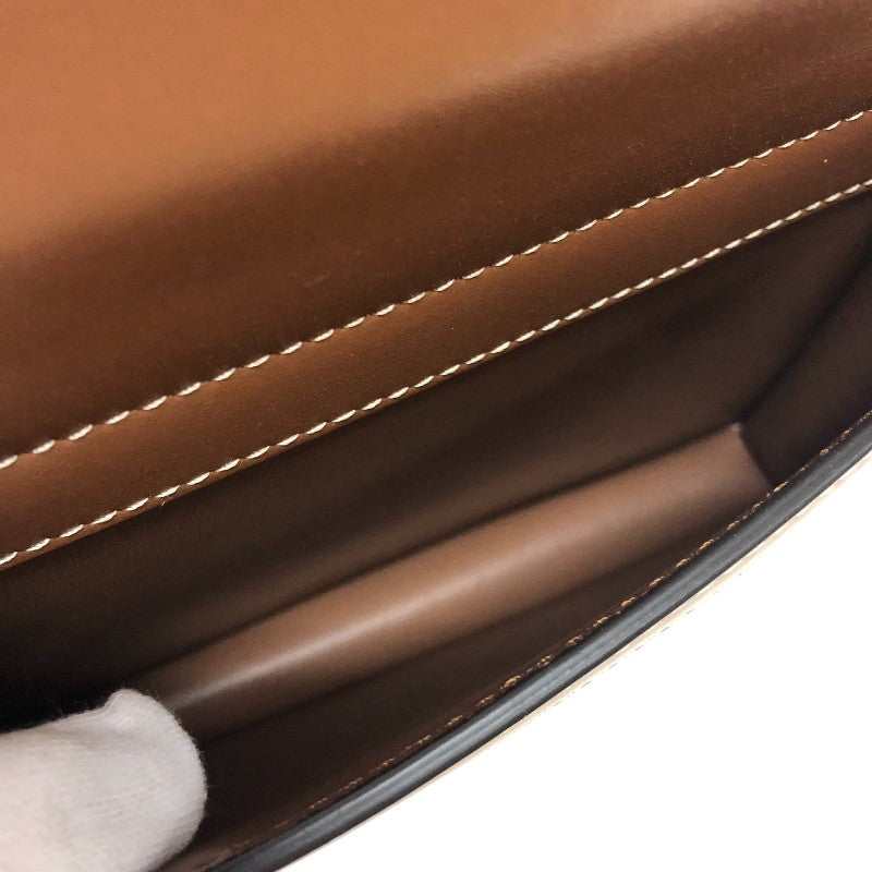 バーバリーロンドン  BURBERRY LONDON ベビータイトルポケットバッグ 8014611 ブラウン レザー/キャンバス レディース ショルダーバッグ
