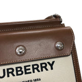 バーバリーロンドン  BURBERRY LONDON ベビータイトルポケットバッグ 8014611 ブラウン レザー/キャンバス レディース ショルダーバッグ