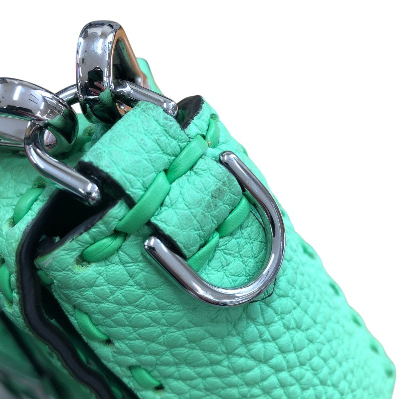 FENDI スマホショルダーバッグ オリーブグリーン Amazon.com: FENDI O'Lock Swing Wasabi Green Calf Leather