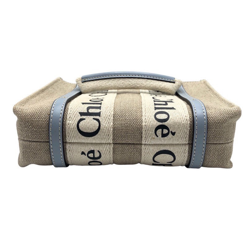 クロエ Chloe ウッディミニトート CHC22AP237I26 リネン レディース ショルダーバッグ