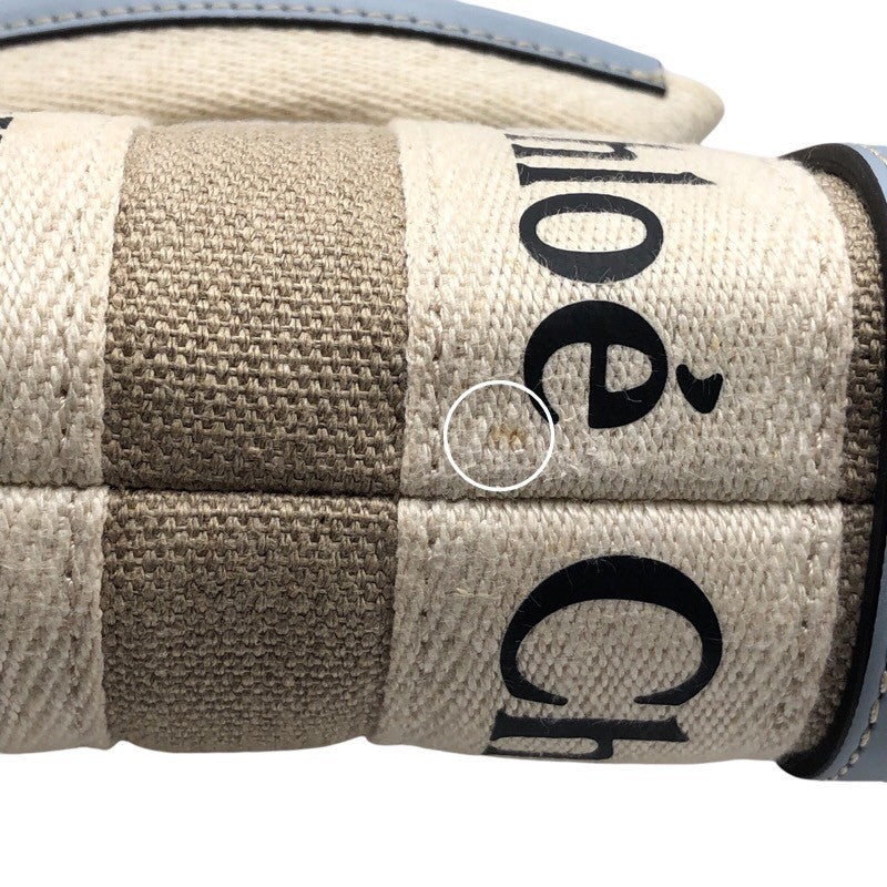 クロエ Chloe ウッディミニトート CHC22AP237I26 リネン レディース ショルダーバッグ