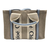 クロエ Chloe ウッディミニトート CHC22AP237I26 リネン レディース ショルダーバッグ