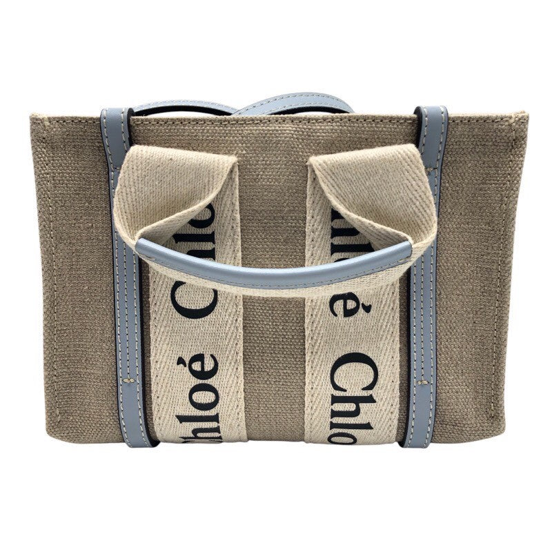 クロエ Chloe ウッディミニトート CHC22AP237I26 リネン レディース ショルダーバッグ