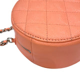 シャネル CHANEL マトラッセ チェーンショルダーバッグ AP0245 30番台 サーモンピンク シルバー金具 キャビアスキン レディース ショルダーバッグ