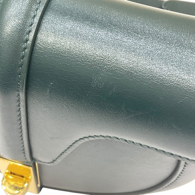 セリーヌ CELINE スモール ブザス 16 セーズ 188013 グリーン ボックスカーフ レディース ショルダーバッグ