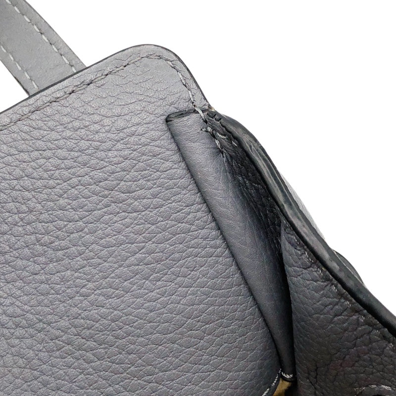 ロエベ LOEWE ハンモック ドローストリングミニ グレー カーフ レディース ショルダーバッグ