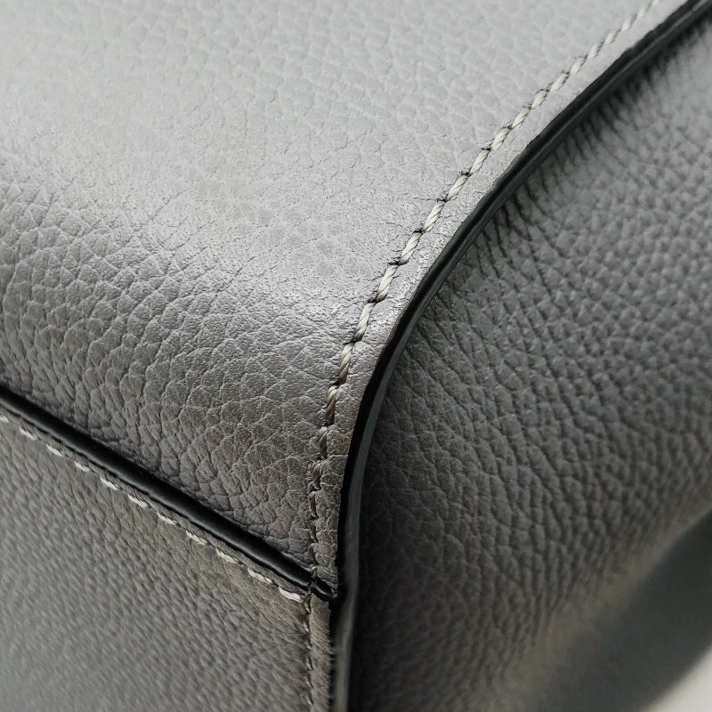 ロエベ LOEWE ハンモック ドローストリングミニ グレー カーフ レディース ショルダーバッグ