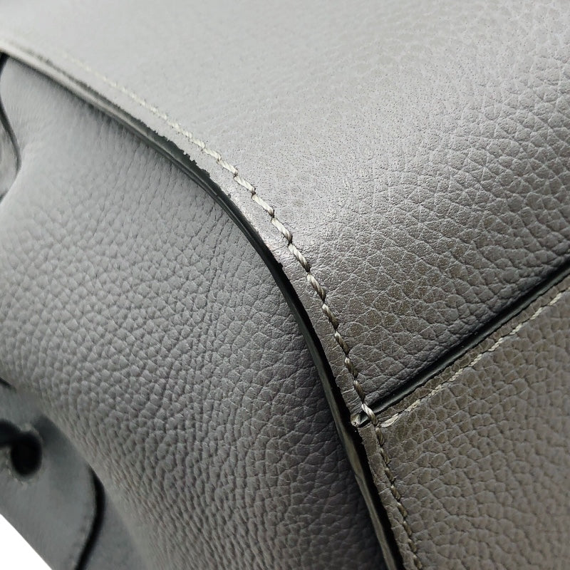 ロエベ LOEWE ハンモック ドローストリングミニ グレー カーフ レディース ショルダーバッグ