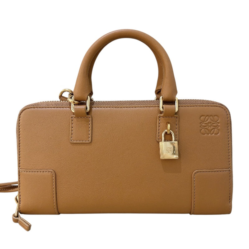 ロエベ LOEWE アマソナポーチ C039U10X01 ナチュラル/GD金具 カーフ レディース ポーチ
