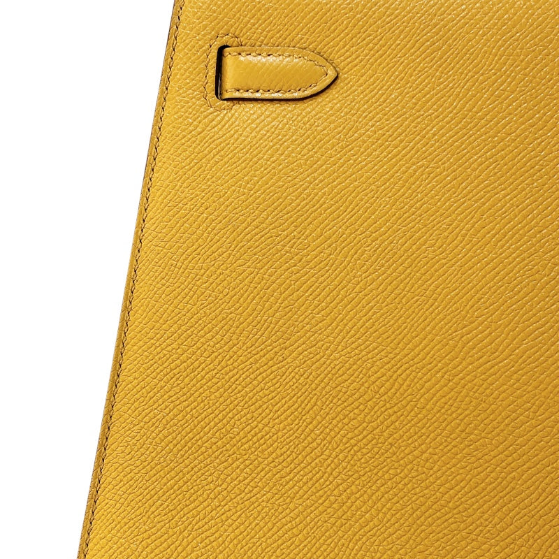 エルメス HERMES ケリー25 外縫い C刻 ジョーヌアンプル/GD金具 エプソン レディース ハンドバッグ