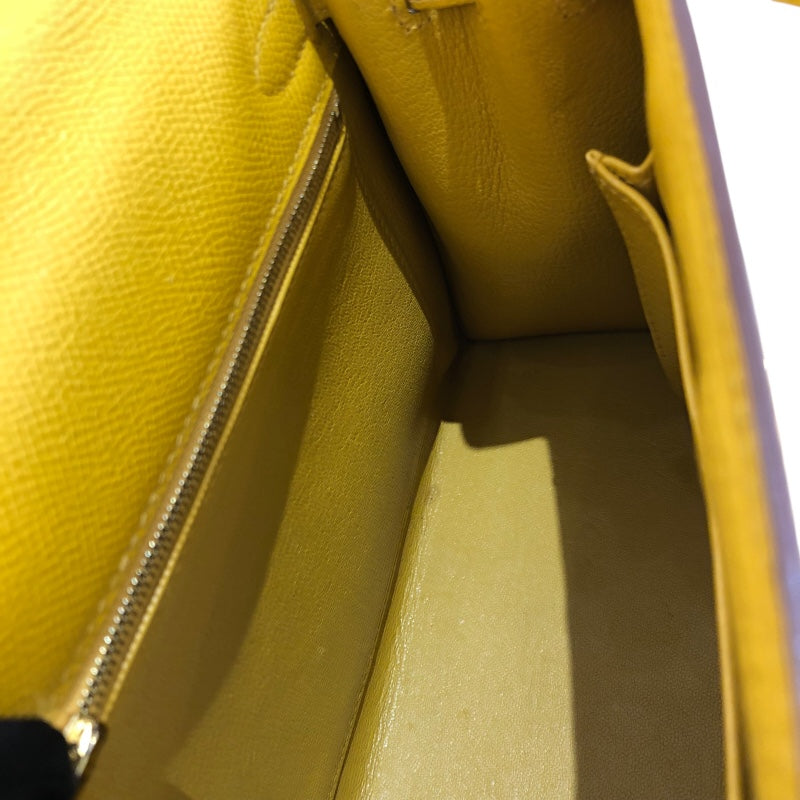 エルメス HERMES ケリー25 外縫い C刻 ジョーヌアンプル/GD金具 エプソン レディース ハンドバッグ
