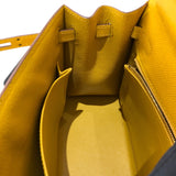 エルメス HERMES ケリー25 外縫い C刻 ジョーヌアンプル/GD金具 エプソン レディース ハンドバッグ