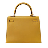 エルメス HERMES ケリー25 外縫い C刻 ジョーヌアンプル/GD金具 エプソン レディース ハンドバッグ