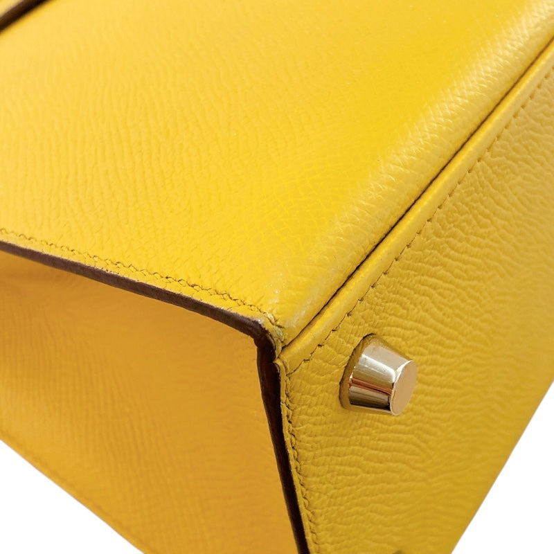 エルメス HERMES ケリー25 外縫い C刻 ジョーヌアンプル/GD金具 エプソン レディース ハンドバッグ