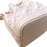 ルイ・ヴィトン LOUIS VUITTON ナノ・ノエ　サマースターダスト M81463 ベージュ モノグラム・アンプラント レディース ショルダーバッグ