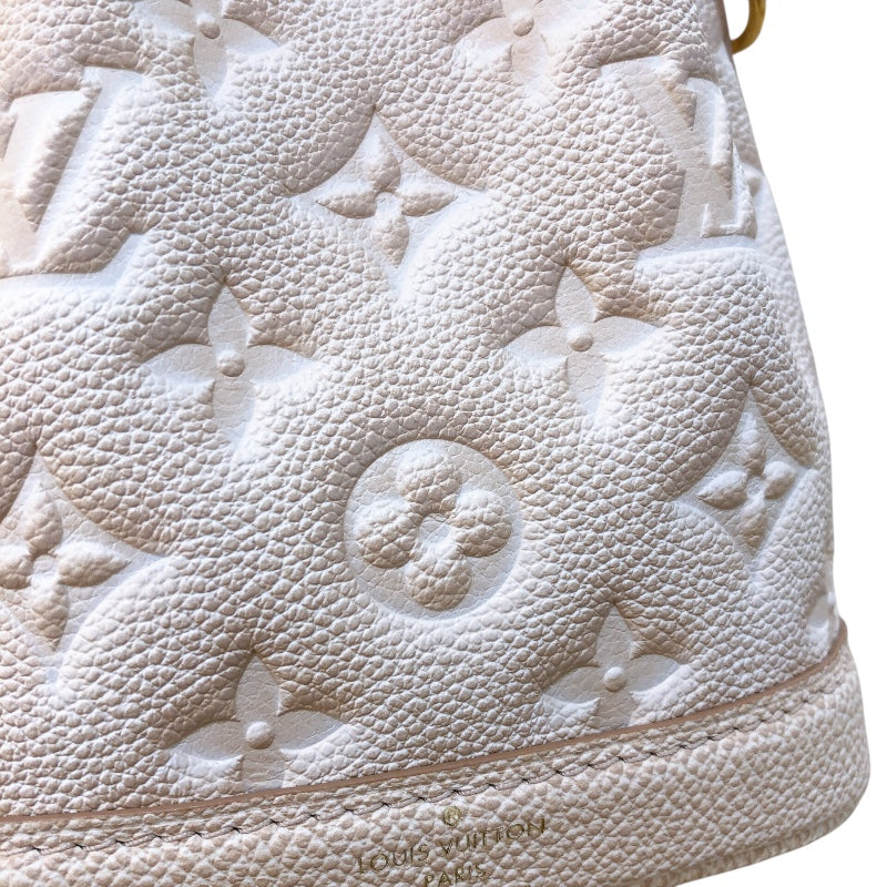ルイ・ヴィトン LOUIS VUITTON ナノ・ノエ　サマースターダスト M81463 ベージュ モノグラム・アンプラント レディース ショルダーバッグ