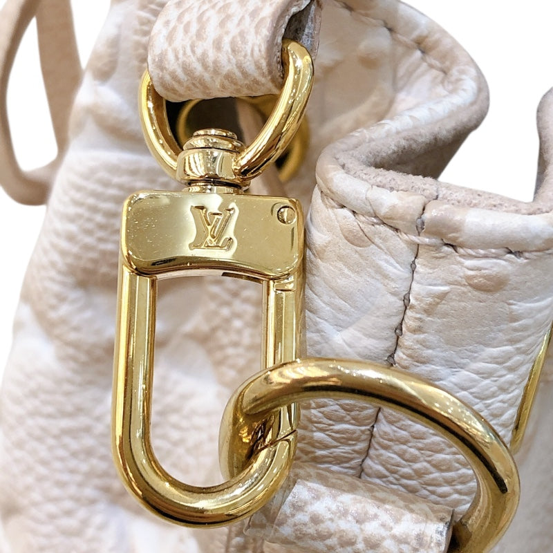 ルイ・ヴィトン LOUIS VUITTON ナノ・ノエ　サマースターダスト M81463 ベージュ モノグラム・アンプラント レディース ショルダーバッグ