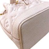 ルイ・ヴィトン LOUIS VUITTON ナノ・ノエ　サマースターダスト M81463 ベージュ モノグラム・アンプラント レディース ショルダーバッグ