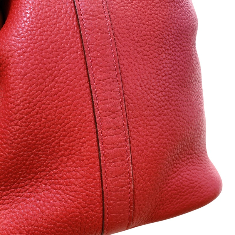 エルメス HERMES ピコタンロックGM □P刻 ルージュカザック シルバー金具 トリヨン レディース ハンドバッグ