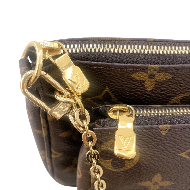 ルイ・ヴィトン LOUIS VUITTON ミュルティ・ポシェット・アクセソワール M44813 モノグラム　カーキ モノグラム レディース ショルダーバッグ