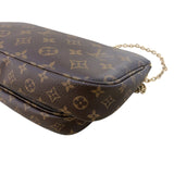 ルイ・ヴィトン LOUIS VUITTON ミュルティ・ポシェット・アクセソワール M44813 モノグラム　カーキ モノグラム レディース ショルダーバッグ