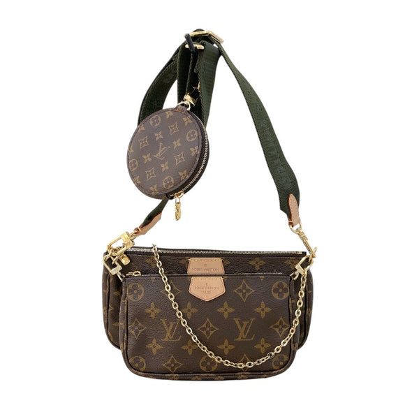 ルイ・ヴィトン LOUIS VUITTON ミュルティ・ポシェット・アクセソワール M44813 モノグラム　カーキ モノグラム レディース ショルダーバッグ