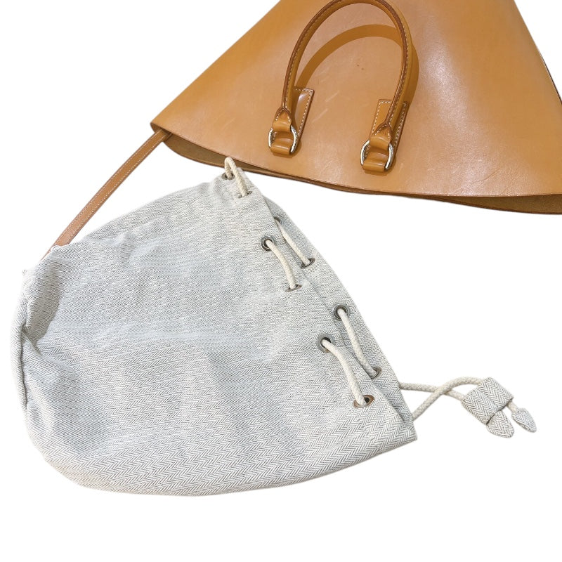 エルメス HERMES サックアメインカバスGM ナチュラルサブレ　シルバー金具 ヴァッシュハンタ― レディース ハンドバッグ