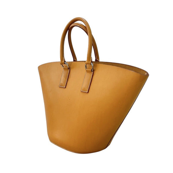 エルメス HERMES サックアメインカバスGM ナチュラルサブレ　シルバー金具 ヴァッシュハンタ― レディース ハンドバッグ