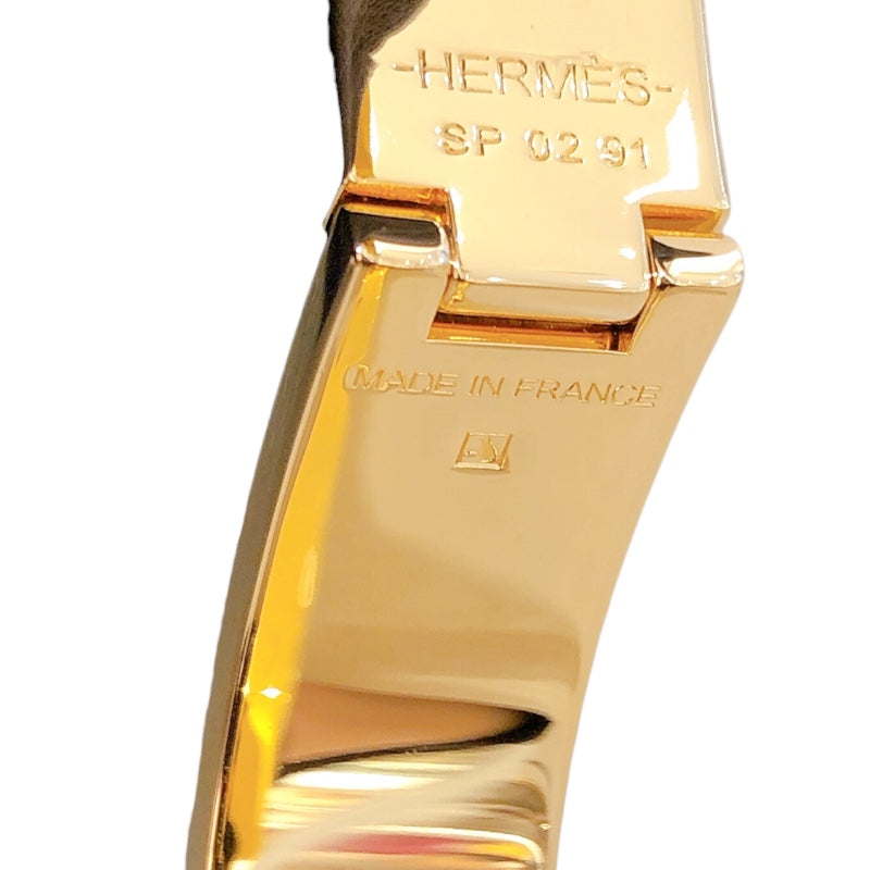 エルメス HERMES クリックH PM ジョーヌテニス　ゴールド金具 メタル レディース ブレスレット