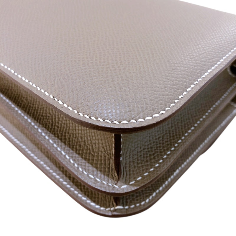 エルメス HERMES コンスタンス3ミニ ミロワール K刻 エトゥープ シルバー金具 エプソン レディース ショルダーバッグ