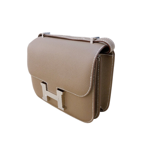 エルメス HERMES コンスタンス3ミニ ミロワール K刻 エトゥープ シルバー金具 エプソン レディース ショルダーバッグ