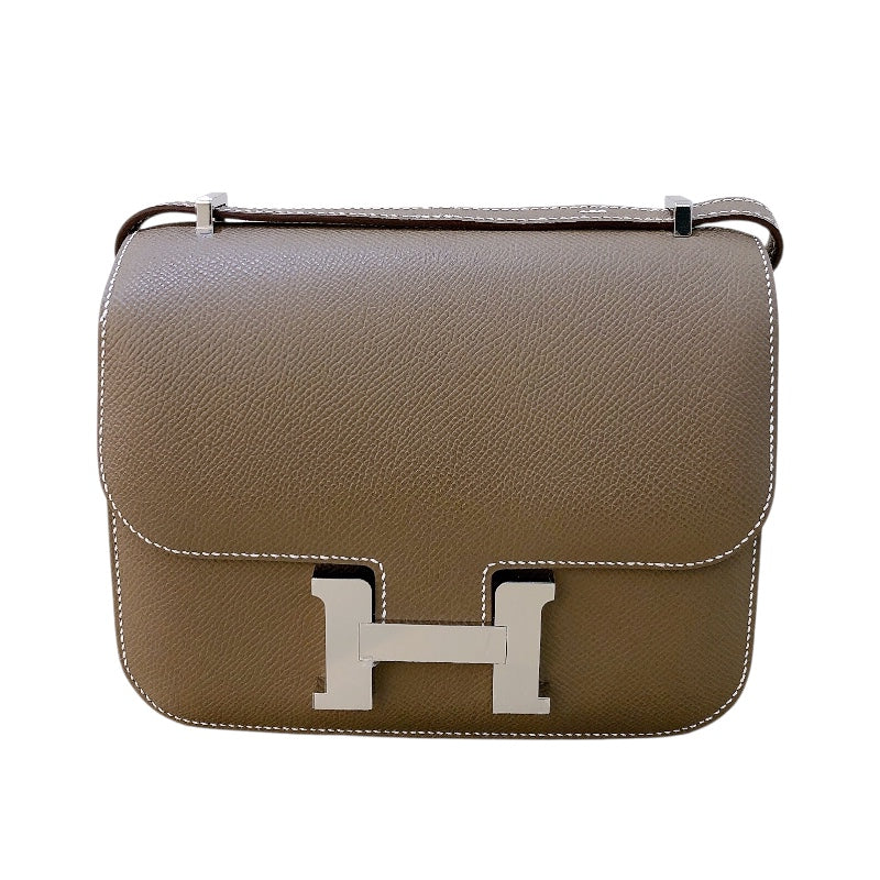 エルメス HERMES コンスタンス3ミニ ミロワール K刻 エトゥープ シルバー金具 エプソン レディース ショルダーバッグ
