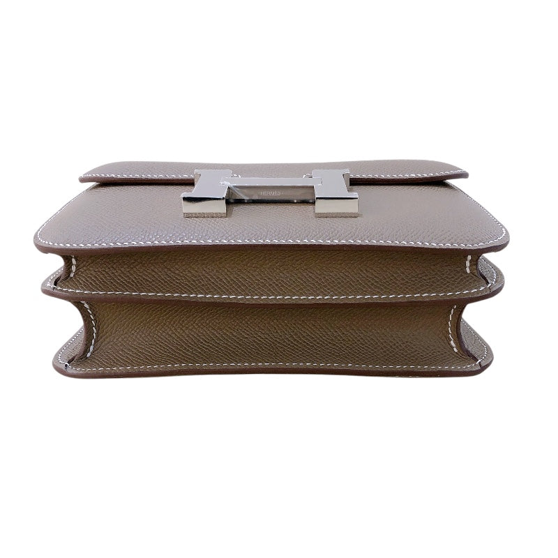 エルメス HERMES コンスタンス3ミニ ミロワール K刻 エトゥープ シルバー金具 エプソン レディース ショルダーバッグ