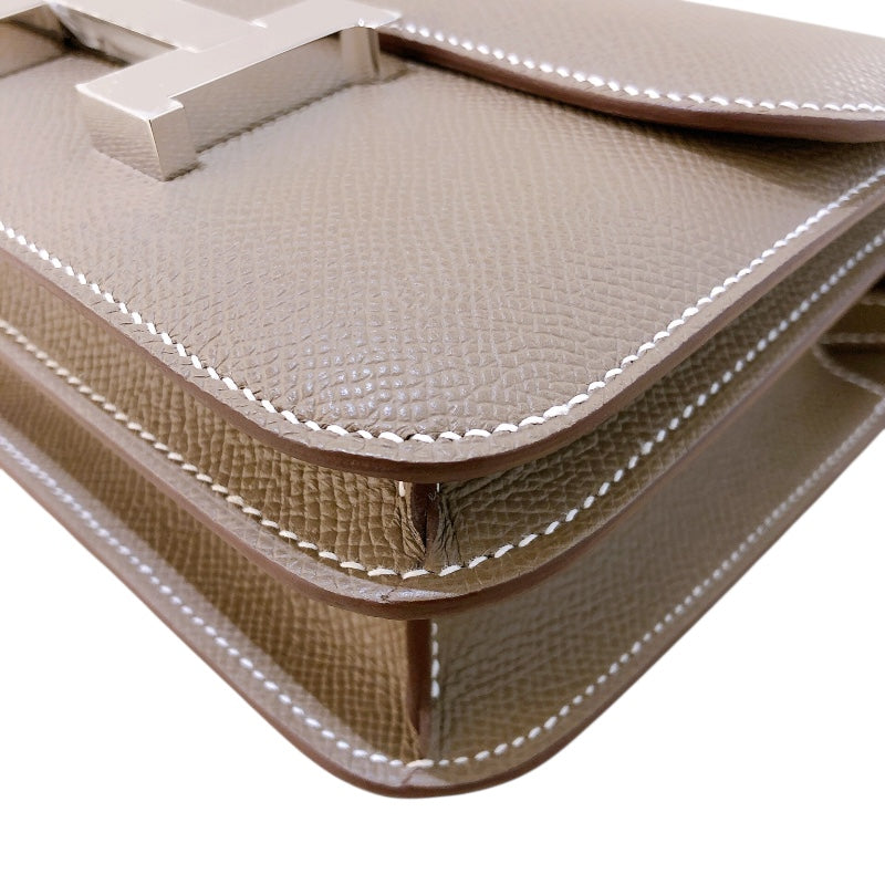 エルメス HERMES コンスタンス3ミニ ミロワール K刻 エトゥープ シルバー金具 エプソン レディース ショルダーバッグ