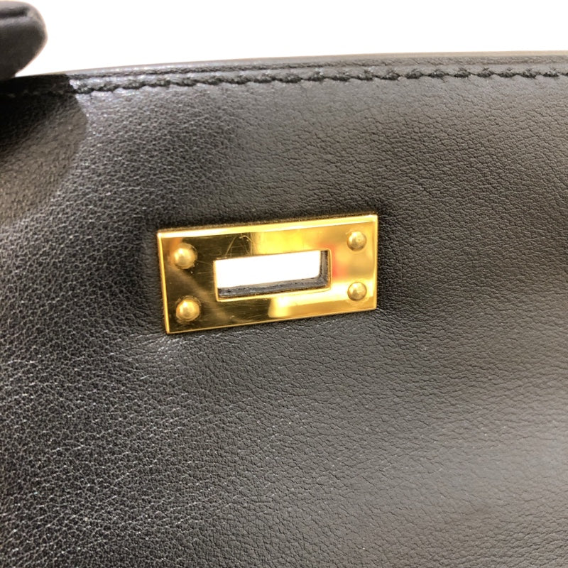 エルメス HERMES ポシェットケリー Z刻 ブラック　ゴールド金具 スイフト レディース ハンドバッグ