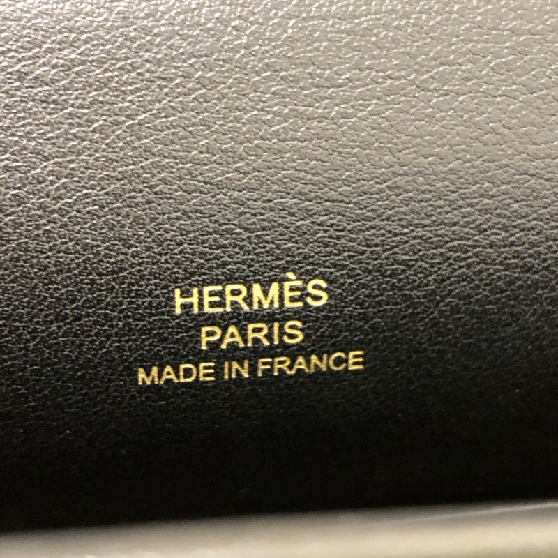 エルメス HERMES ポシェットケリー Z刻 ブラック　ゴールド金具 スイフト レディース ハンドバッグ