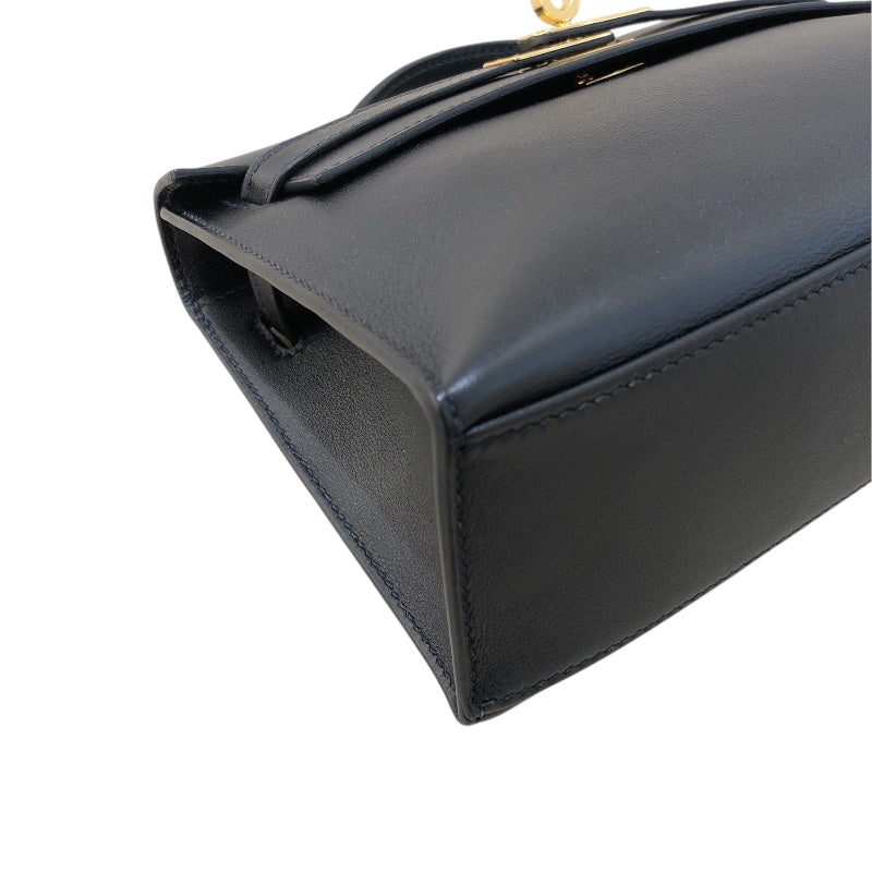 エルメス HERMES ポシェットケリー Z刻 ブラック　ゴールド金具 スイフト レディース ハンドバッグ