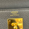 エルメス HERMES ケリー28 内縫い B刻 ブラック　GD金具 トゴ レディース ショルダーバッグ