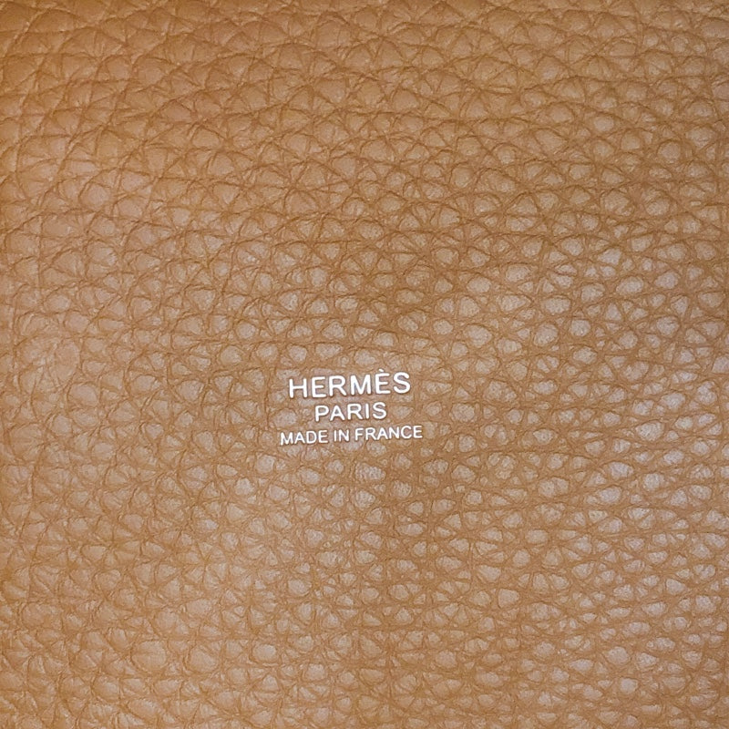 エルメス HERMES ピコタンロックＰＭ B刻 ゴールド　シルバー金具 トリヨン レディース ハンドバッグ