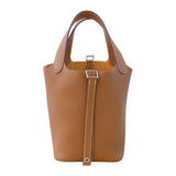 エルメス HERMES ピコタンロックＰＭ B刻 ゴールド　シルバー金具 トリヨン レディース ハンドバッグ