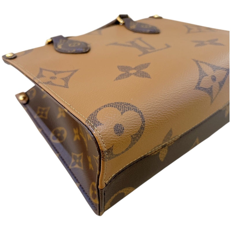 ルイ・ヴィトン LOUIS VUITTON オンザゴーPM M46373 モノグラム/ゴールド金具 バイカラー モノグラム レディース ショルダーバッグ