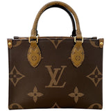 ルイ・ヴィトン LOUIS VUITTON オンザゴーPM M46373 モノグラム/ゴールド金具 バイカラー モノグラム レディース ショルダーバッグ