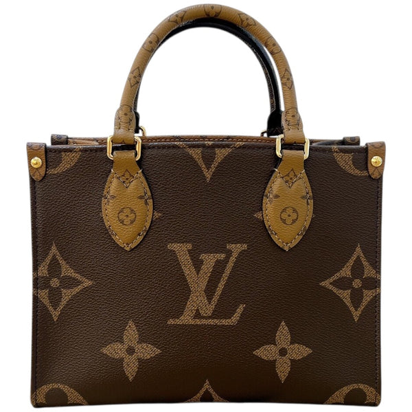 ルイ・ヴィトン LOUIS VUITTON オンザゴーPM M46373 モノグラム/ゴールド金具 バイカラー モノグラム レディース ショルダーバッグ