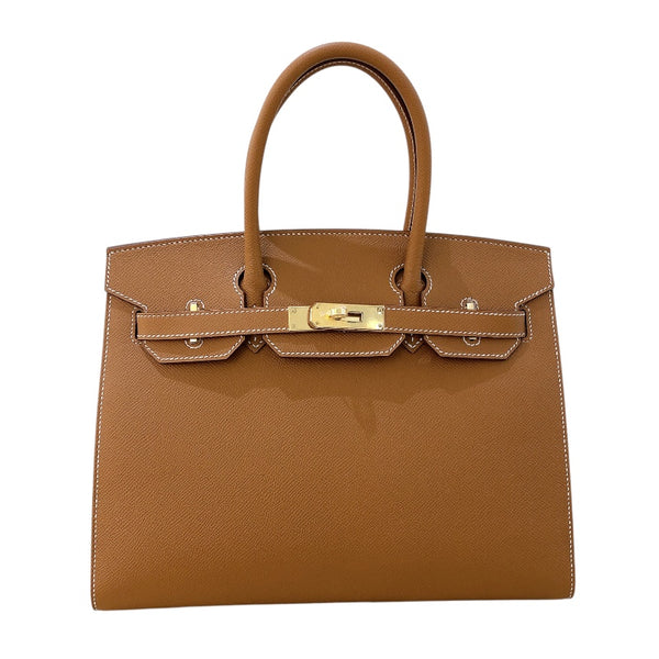 エルメス HERMES バーキン30 W刻 ゴールド/GD金具 エプソン レディース ハンドバッグ