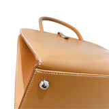 エルメス HERMES ダルヴィMM □C刻（1999年製） ナチュラル　シルバー金具 ヴァッシュ レディース ハンドバッグ