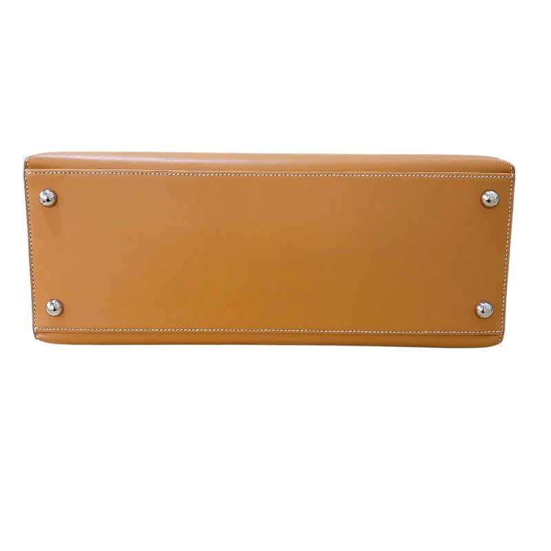 エルメス HERMES ダルヴィMM □C刻（1999年製） ナチュラル　シルバー金具 ヴァッシュ レディース ハンドバッグ