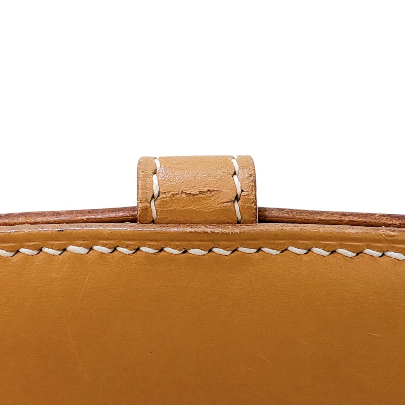 エルメス HERMES ダルヴィMM □C刻（1999年製） ナチュラル　シルバー金具 ヴァッシュ レディース ハンドバッグ
