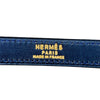 エルメス HERMES ケリー28 外縫い ○M刻印 ナチュラル×ブルーインディゴ ゴールド金具 トワル レディース ハンドバッグ