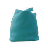 エルメス HERMES ピコタンロックMM エクラ D刻 ヴェールヴェローヌ/ブルーノール シルバー金具 トリヨン/スイフト レディース ハンドバッグ
