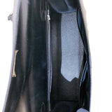 エルメス HERMES ケリー32　外縫い □D刻 ブラック シルバー金具 ボックスカーフ レディース ショルダーバッグ